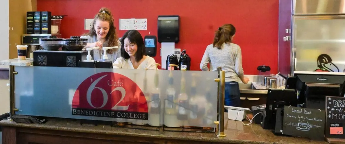 Baristas working in Cafe 62